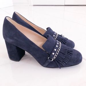 Brand New Suede Fringe Pumps